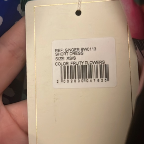 Boamar Ginger Fruity Flowers Short Dress XS/S - Picture 3 of 3